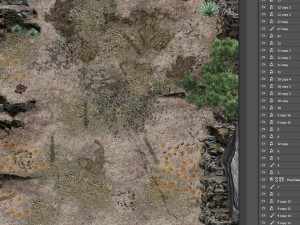 dust tiles and decals 3D 모델