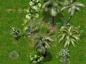 2d jungle coast tile set and decals 3D Model