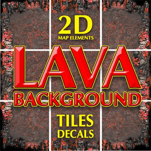 lava game backgrounds tiles and decals 3D Model .c4d .max .obj .3ds .fbx .stl .blend 