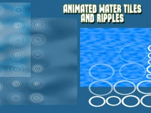 2d river and pond game backgrounds pack 3D Model
