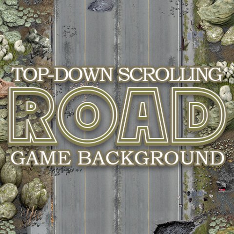 2d scrolling road game backgroud Modèle 3D .c4d .max .obj .3ds .fbx .stl .blend 