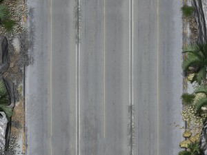 2d scrolling road game backgroud Modèle 3D