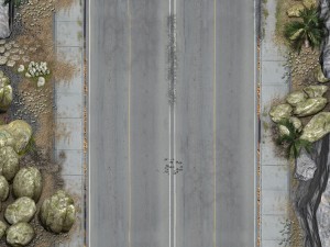 2d scrolling road game backgroud Modèle 3D