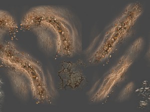 2d desert game backgrounds pack 3D Model