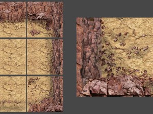 2d desert game backgrounds pack 3D Model