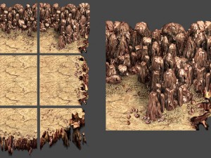 2d desert game backgrounds pack 3D Model