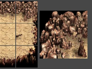 2d desert game backgrounds pack 3D Model