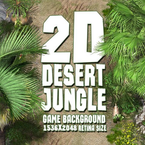 2d desert jungle construction set 3D Model .c4d .max .obj .3ds .fbx .stl .blend 