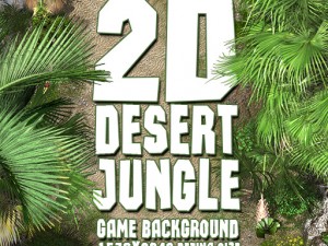 2d desert jungle construction set 3D मॉडल