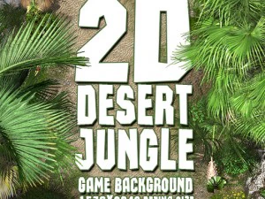 2d desert jungle construction set 3D Model