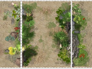 2d desert jungle construction set 3D Model