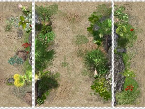 2d desert jungle construction set 3D Model