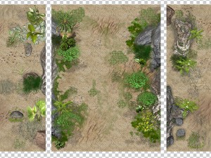 2d desert jungle construction set 3D Model
