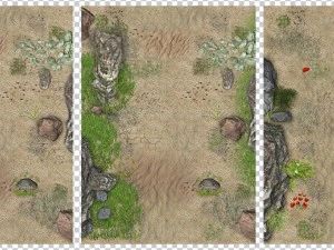 2d desert jungle construction set 3D Model