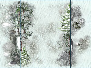 2d toon and realistic winter game backgrounds 3D Model