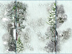 2d toon and realistic winter game backgrounds 3D Model