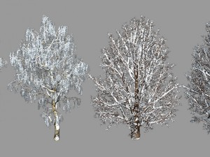 2d toon and realistic winter game backgrounds 3D Model