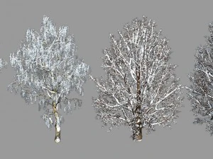 2d toon and realistic winter game backgrounds 3D Model