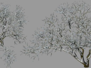 2d toon and realistic winter game backgrounds 3D Model