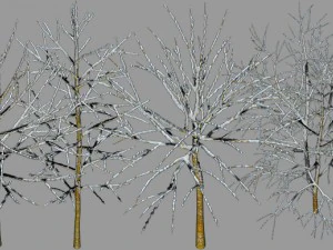 2d toon and realistic winter game backgrounds 3D Model