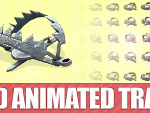 2d animated trap 3D Модель
