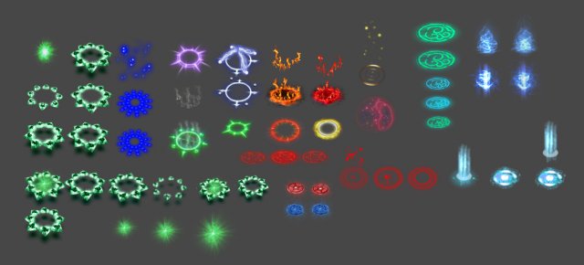 2d aura pack 3D Model .c4d .max .obj .3ds .fbx .stl .blend 