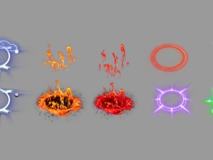 2d aura pack 3D Model