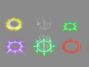 2d aura pack 3D Model