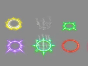 2d aura pack 3D Model