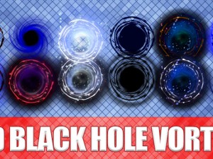 2d black hole vortex 3D Model
