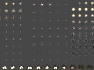 2d explosion fire smoke Modello 3D