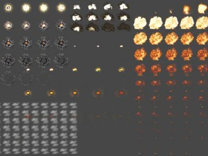 2d explosion fire smoke 3D Model