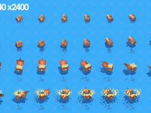 2d gold chest 3D Модель