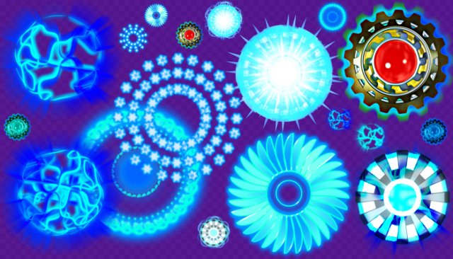 2d animated energy discs ammo bullet 3D Model .c4d .max .obj .3ds .fbx .stl .blend 