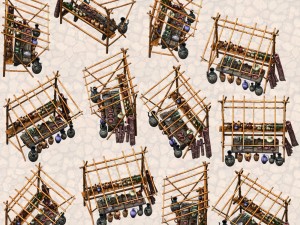 medieval market stalls 3D Модель