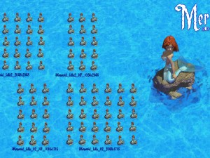 mermaid 3Dモデル