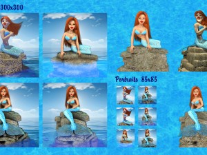 mermaid 3Dモデル