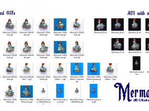 mermaid 3Dモデル