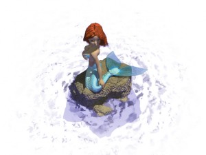mermaid 3Dモデル