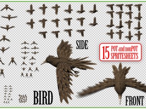 2d animated animals 3D Model