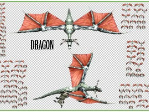 2d animated animals 3D Model