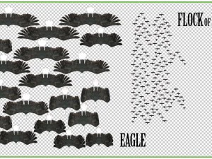 2d animated animals 3D Model