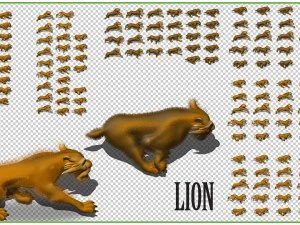 2d animated animals 3D Model