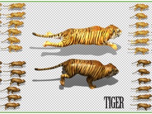 2d animated animals 3D Model