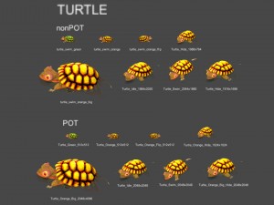 2d animated animals 3D Model