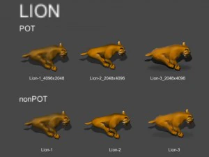 2d animated animals 3D Model