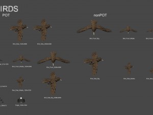 2d animated animals 3D Model