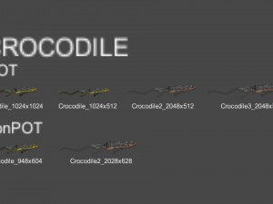 2d animated animals 3D Model