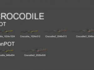 2d animated animals 3D Model
