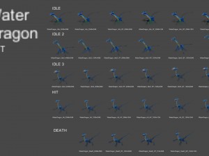 2d animated animals 3D Model